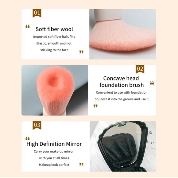 $3 ADORABLE SHELL BURSH SET. PINK. NEW. $3 IF BUNDLED - Picture 4 of 15